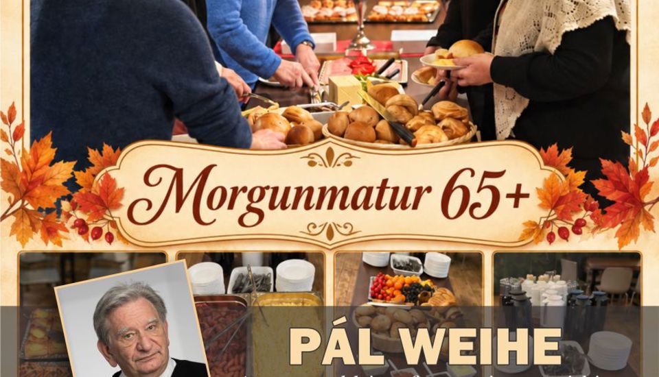 MORGUNMATUR 65+ Á SEGLLOFTINUM, ÓNSDAGIN 4. NOVEMBER